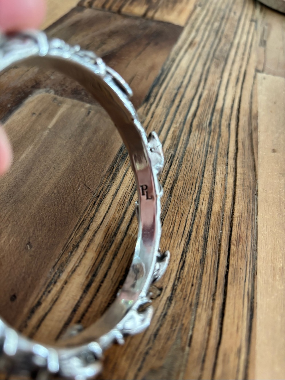 Pamela Love Silver Leaf Vine Bangle Bracelet - Picture 4 of 10